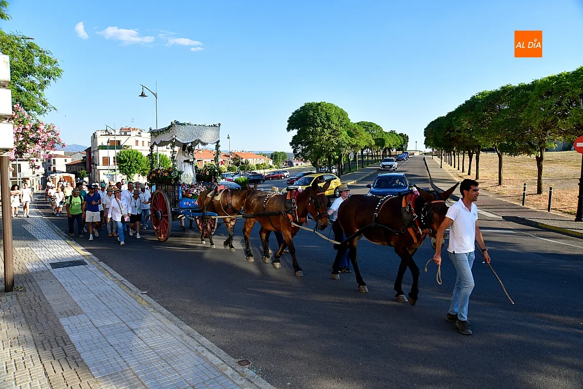 LLegada Romería de la Hermandad de Virgen Peña de Francia a Ciudad Rodrigo