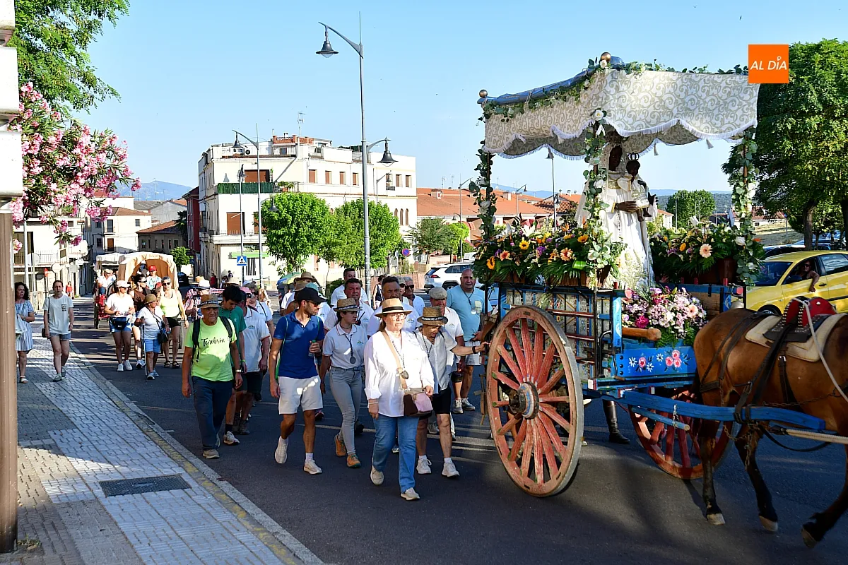 LLegada Romería de la Hermandad de Virgen Peña de Francia a Ciudad Rodrigo