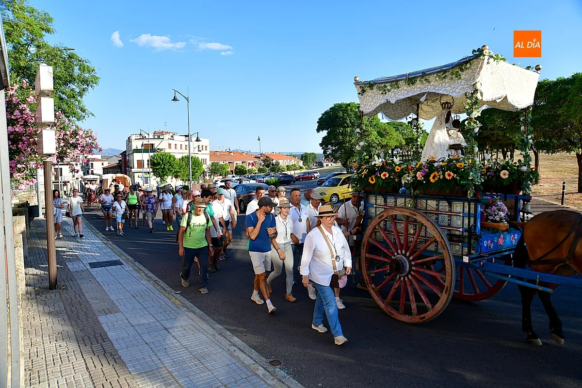 LLegada Romería de la Hermandad de Virgen Peña de Francia a Ciudad Rodrigo