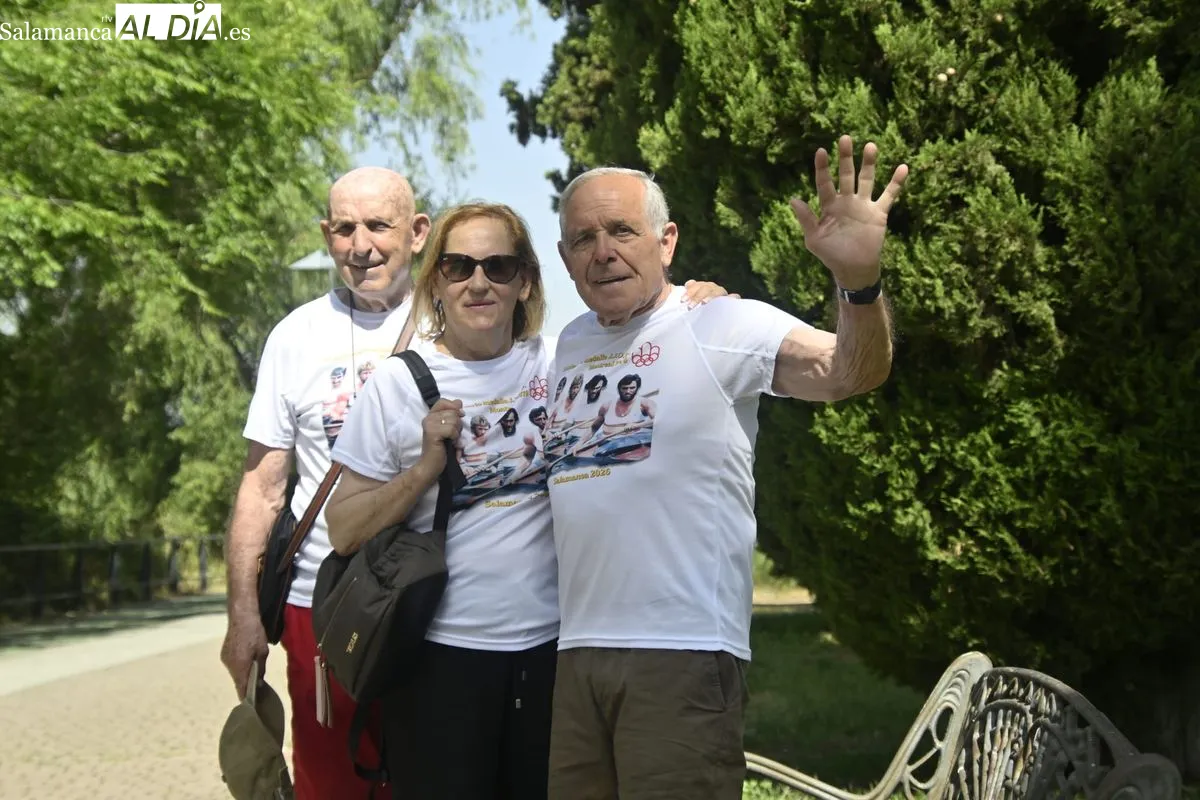 Medio siglo después de su plata olímpica, el K4 español vuelve a remar en Salamanca y homenajea a Heraclio Carreño | FOTOS: SALAMANCArtv AL DÍA 