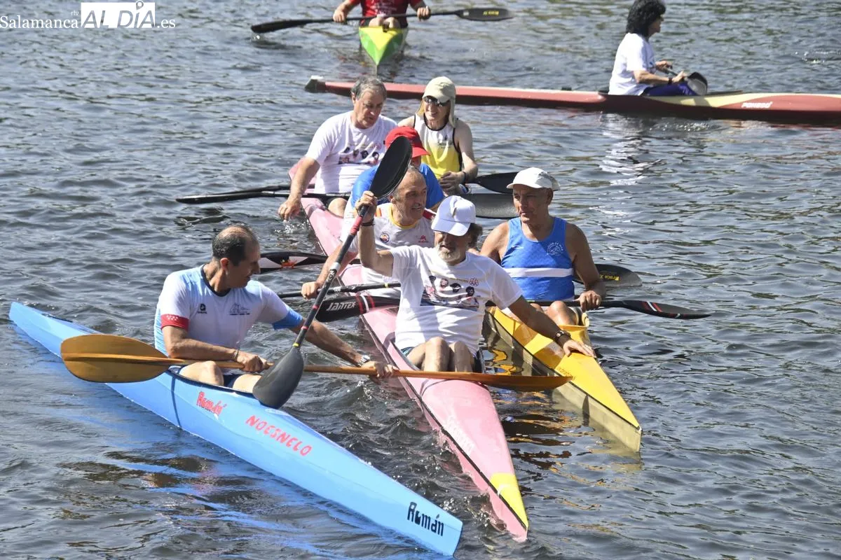 Medio siglo después de su plata olímpica, el K4 español vuelve a remar en Salamanca y homenajea a Heraclio Carreño | FOTOS: SALAMANCArtv AL DÍA 