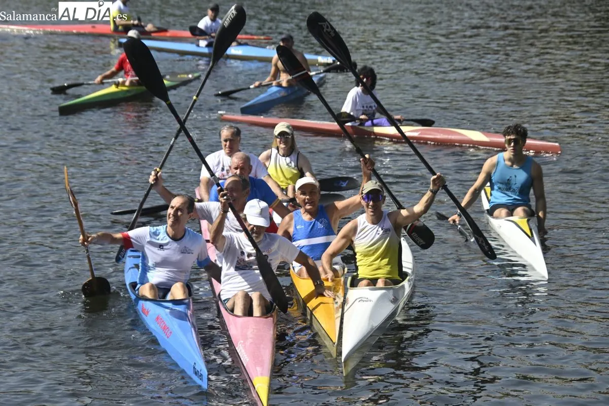 El K4 de Montreal 1976 se reúne en el Tormes salmantino