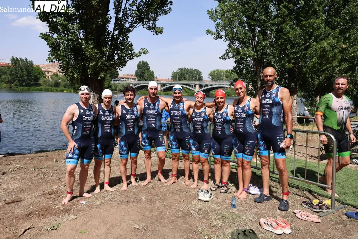Salamanca acoge el Campeonato de Castilla y León de Triatlón Contrarreloj por Equipos | FOTOS: David Sañudo