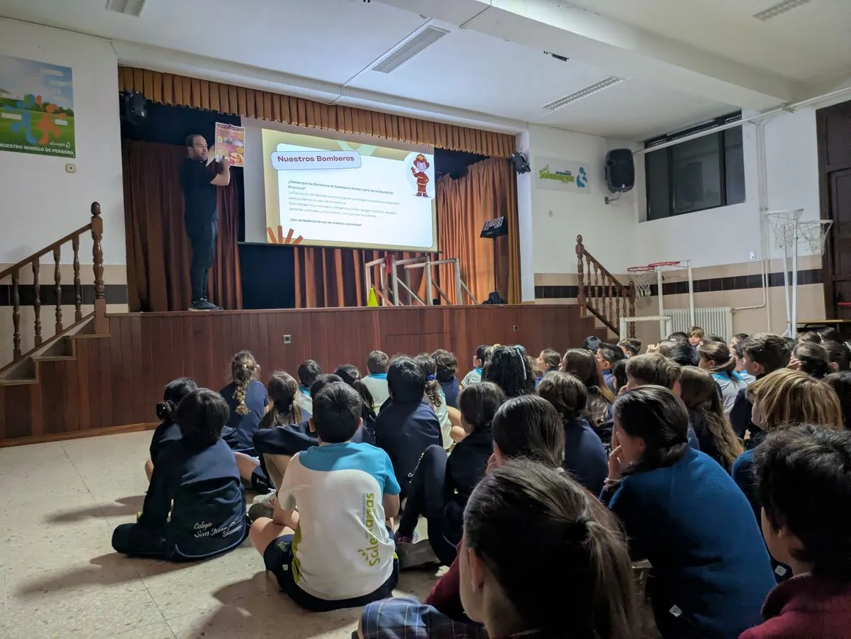 Alumnos del Colegio San Juan Bosco aprenden prevención de incendios con una jornada práctica