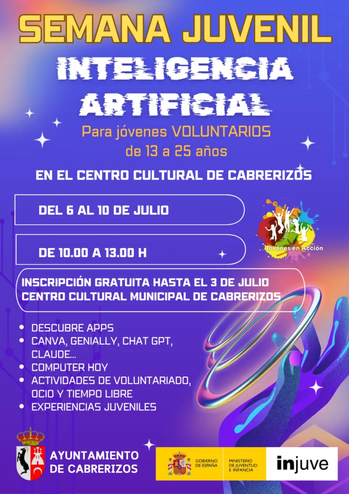 Cabrerizos organiza una semana juvenil sobre inteligencia artificial y el 'Sport Fest 2026' | Imagen 1