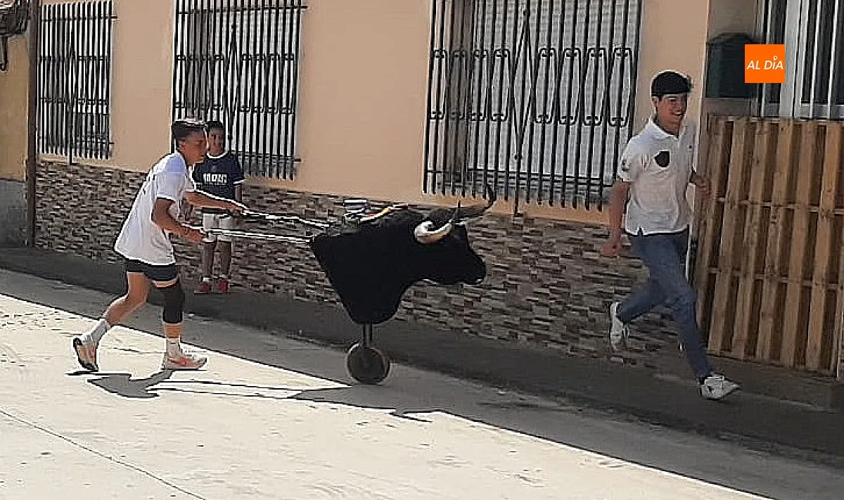 Suelta de vaquillas en Martín de Yeltes
