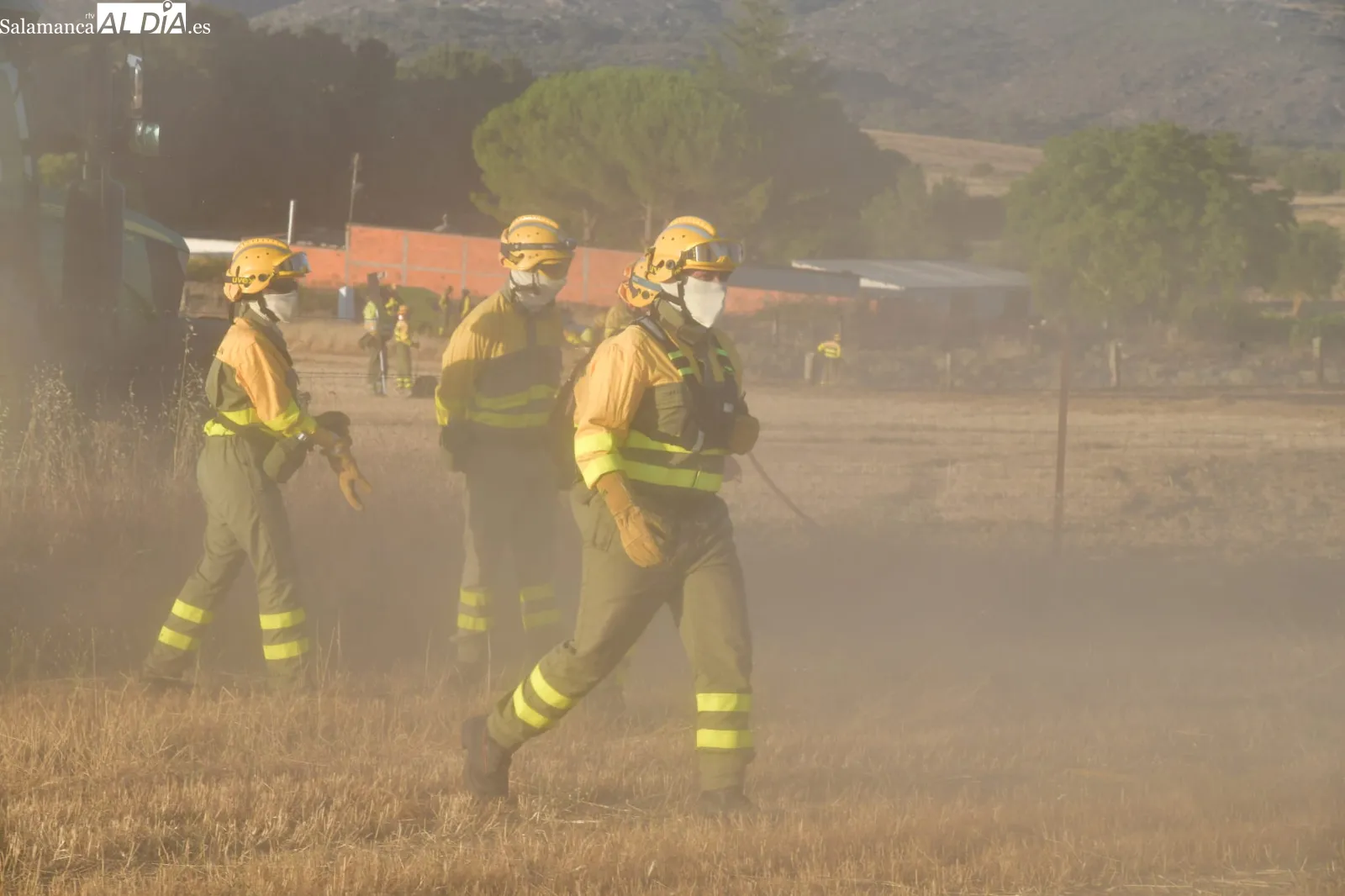 Incendio en Villar de la Yegua. Fotos: Adrián Martín