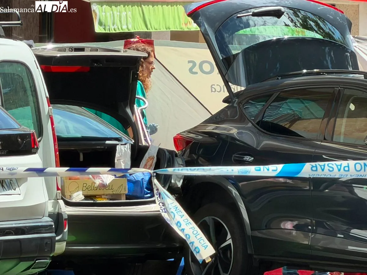 Despliegue de ambulancias, policías y bomberos por el atropello múltiple en la avenida de Comuneros. Foto V. Martins y M. A. González