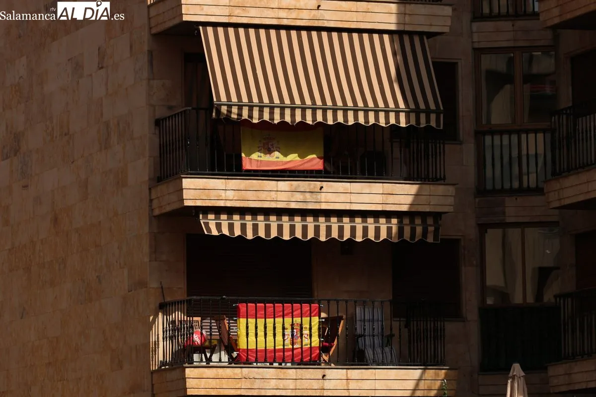 Salamanca se engalana y saca a relucir el orgullo patriota ante la gran final del Mundial | Fotos: David Sañudo