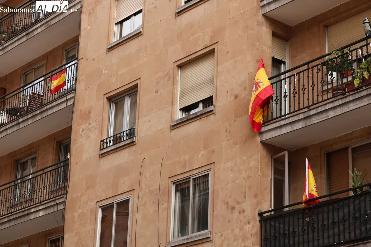 Salamanca se engalana y saca a relucir el orgullo patriota ante la gran final del Mundial | Fotos: David Sañudo