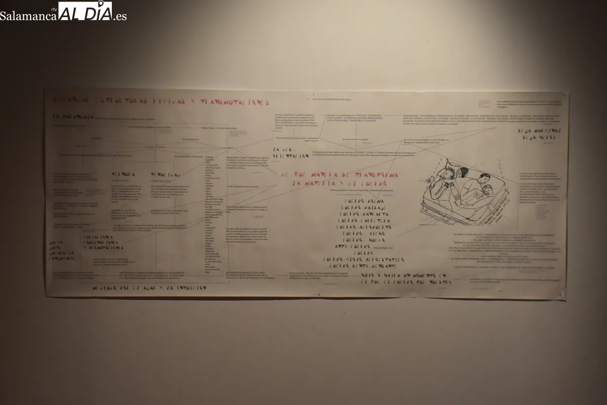 Una obra de 800 dibujos a lápiz protagoniza la nueva exposición de Alex Bow en Fonseca. Fotos de Miguel González