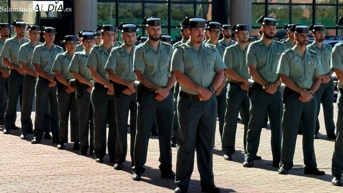 La Guardia Civil de Salamanca recibe a los guardias civiles alumnos que realizarán su periodo de prácticas | FOTOS: T.S