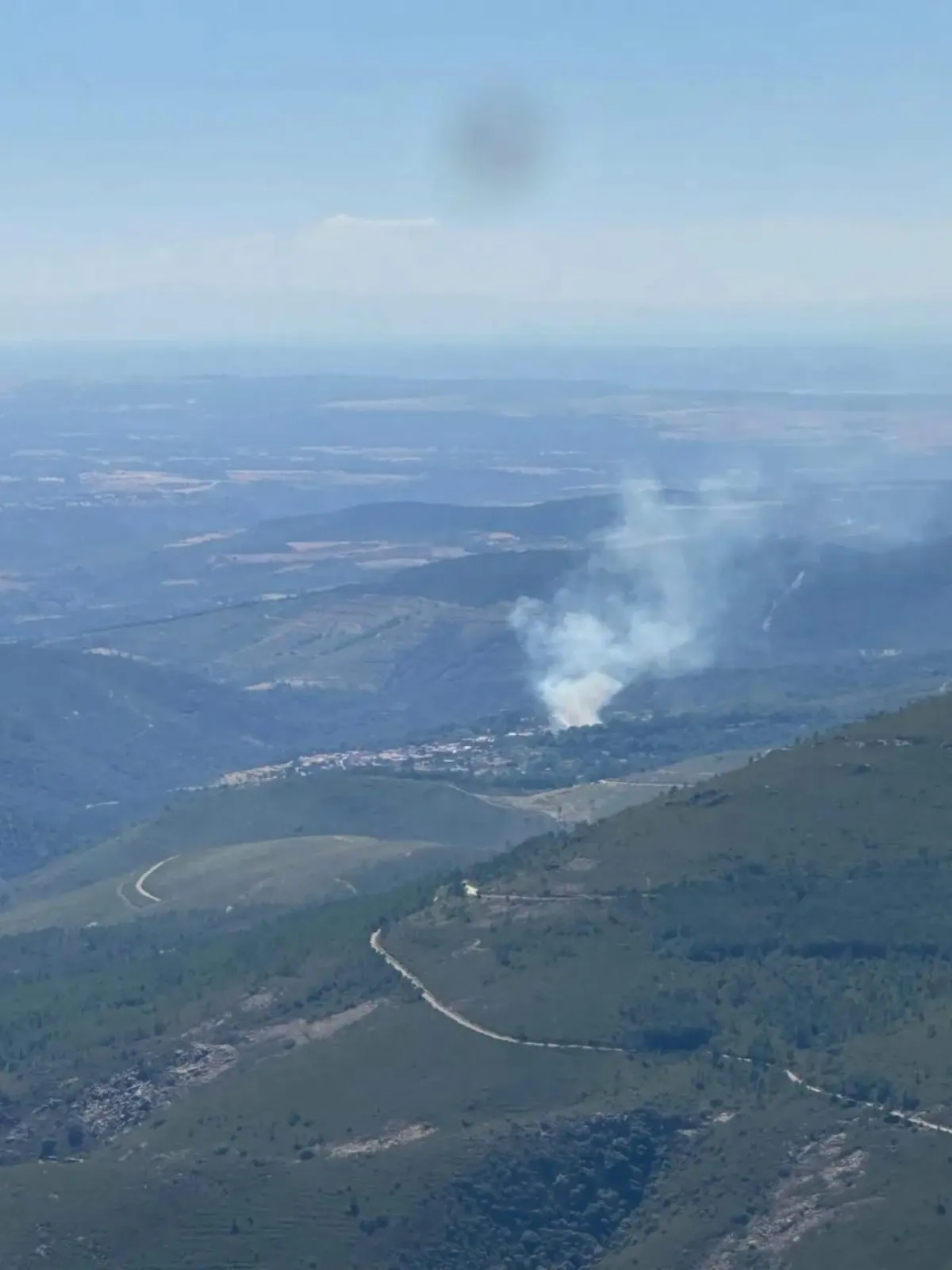 Incendio forestal en Monsagro: medios movilizados