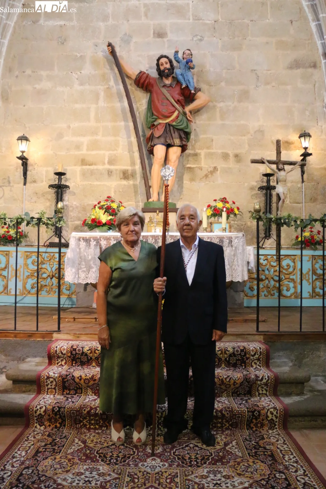 Jesús Luis Vicente del Arco cogía la vara como nuevo mayordomo de San Cristóbal / CORRAL 