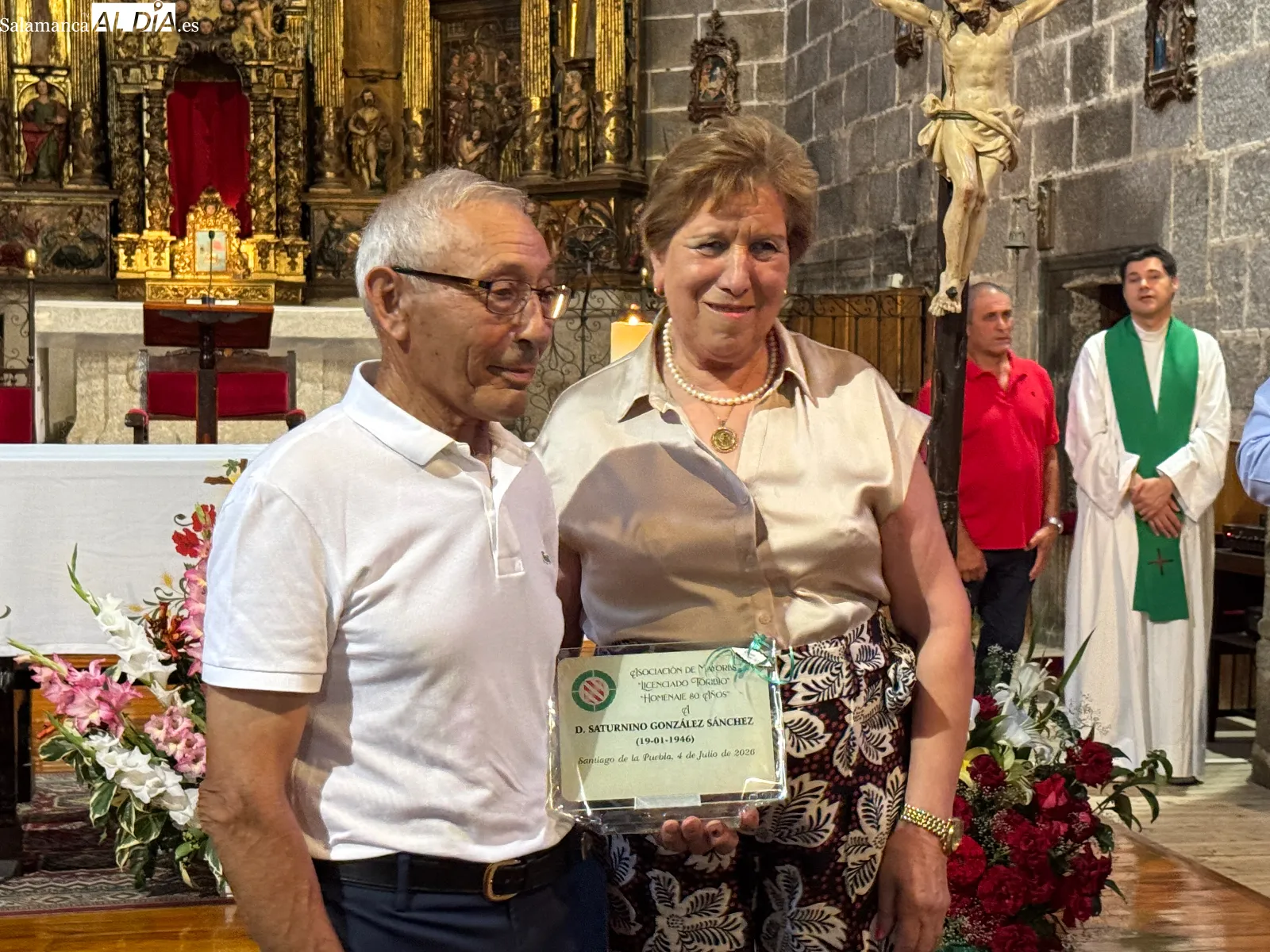 Fiesta de la asociación de mayores en Santiago de la Puebla 