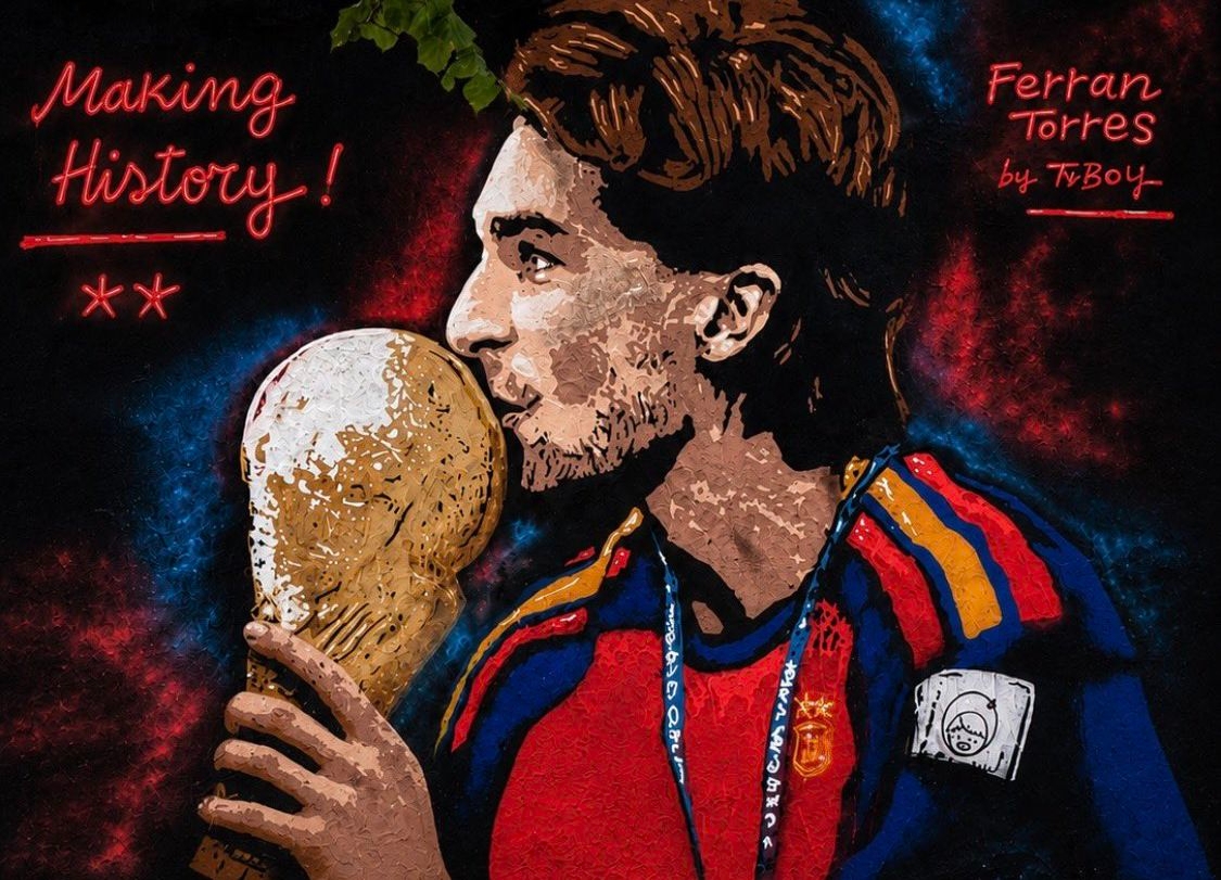 Mural De Ferran Torres Salamanca Se Ofrece Al Artista TvBoy 