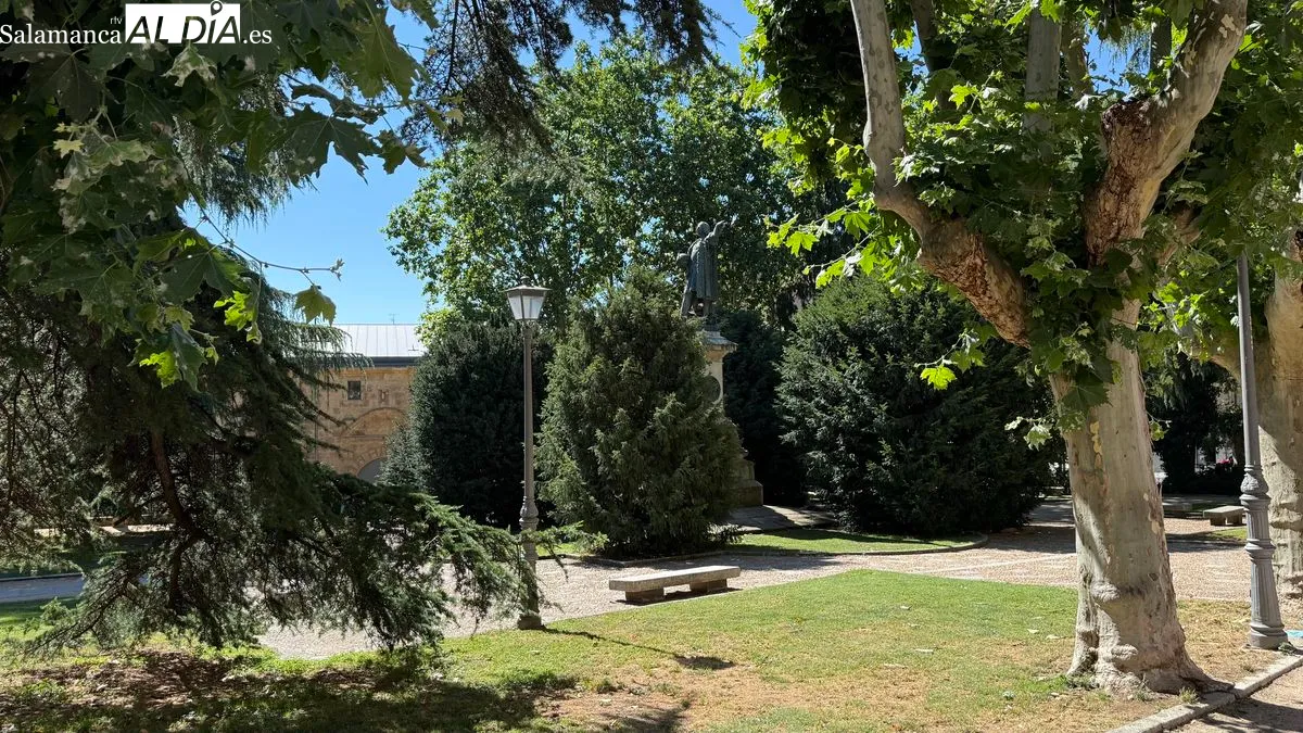 Parque de Colón en Salamanca: oasis contra el calor