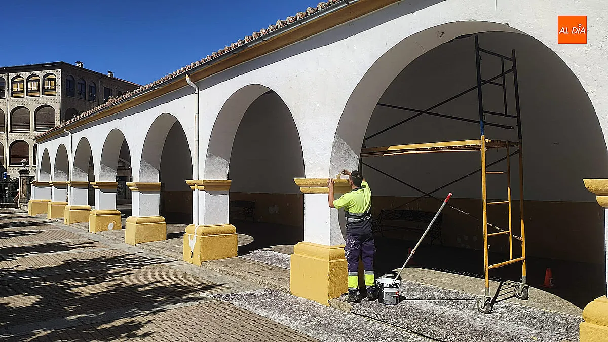 Mantenimiento en la Plaza del Buen Alcalde 