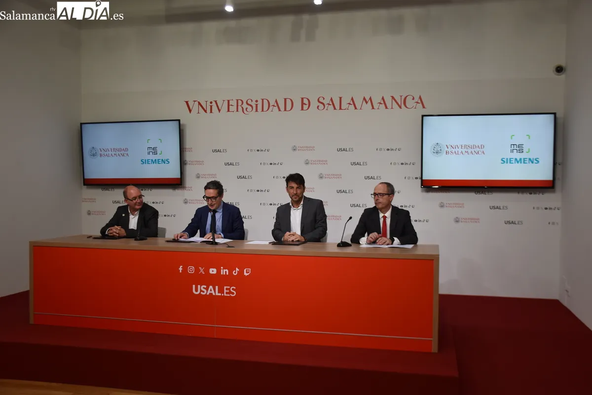 La USAL, Meins y Siemens se alían para crear un laboratorio tecnológico de vanguardia en Béjar. Fotos de Miguel González