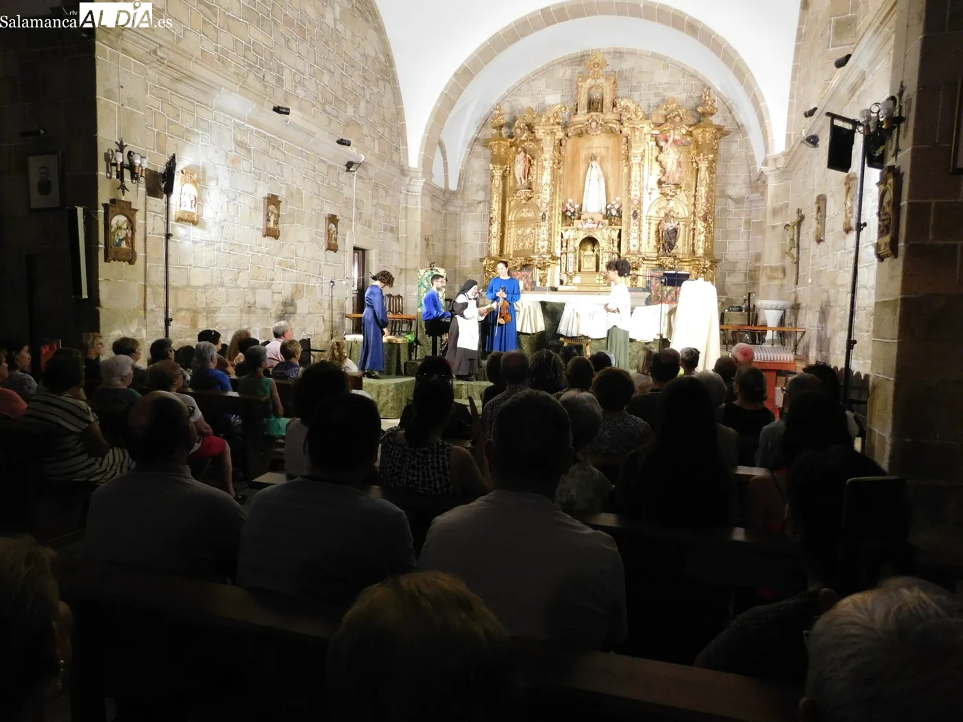 Representación de la obra 'Juan, el espíritu del amor' en Sobradillo 
