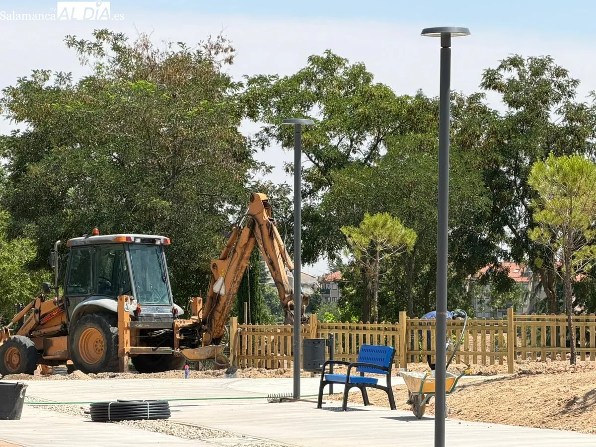 Así se encuentran las obras de la Plaza de Vistahermosa | FOTOS: V. Martins