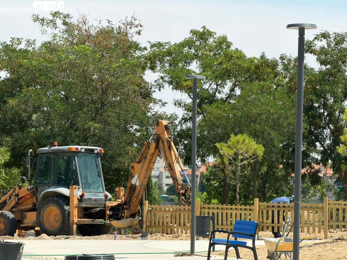 Así se encuentran las obras de la Plaza de Vistahermosa | FOTOS: V. Martins