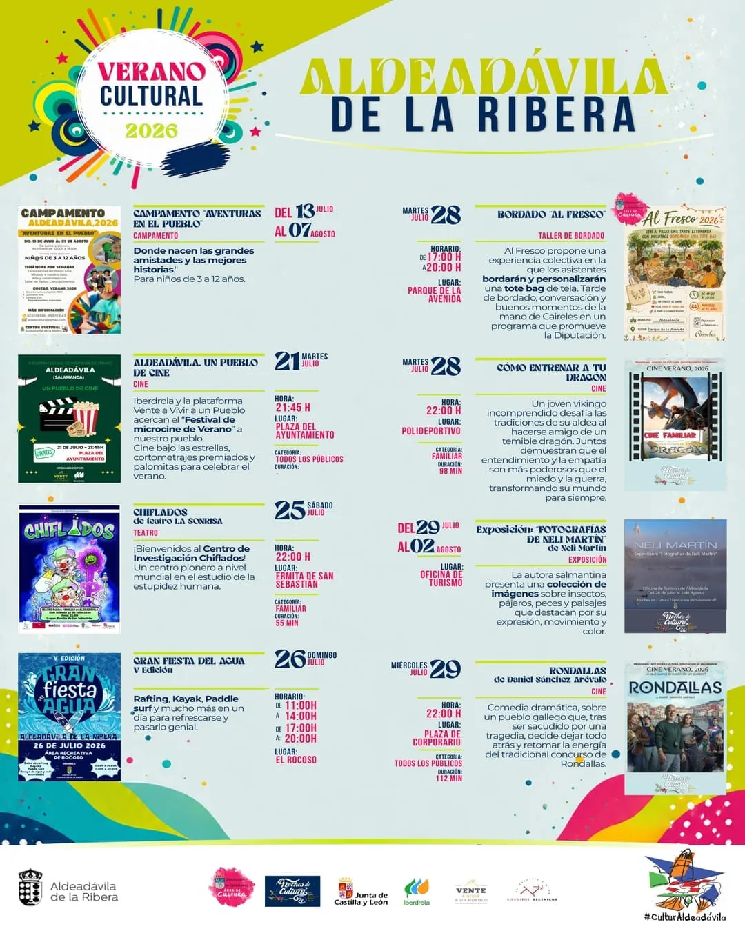 Foto 3 - Aldead&aacute;vila de la Ribera vivir&aacute; una variada y amplia programaci&oacute;n Verano Cultural 2026