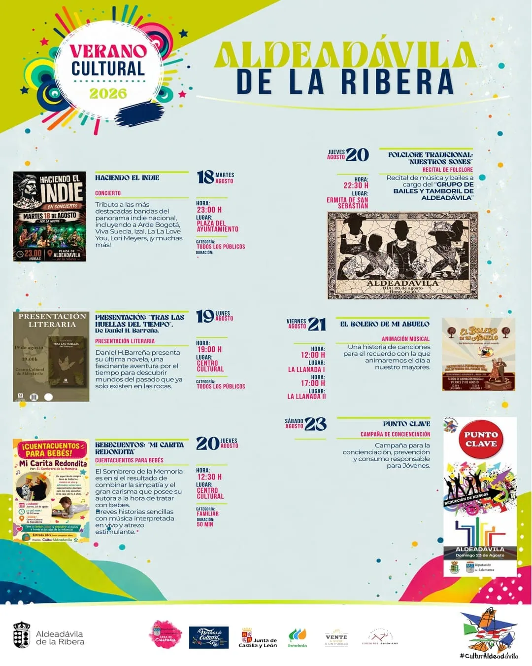 Foto 5 - Aldead&aacute;vila de la Ribera vivir&aacute; una variada y amplia programaci&oacute;n Verano Cultural 2026