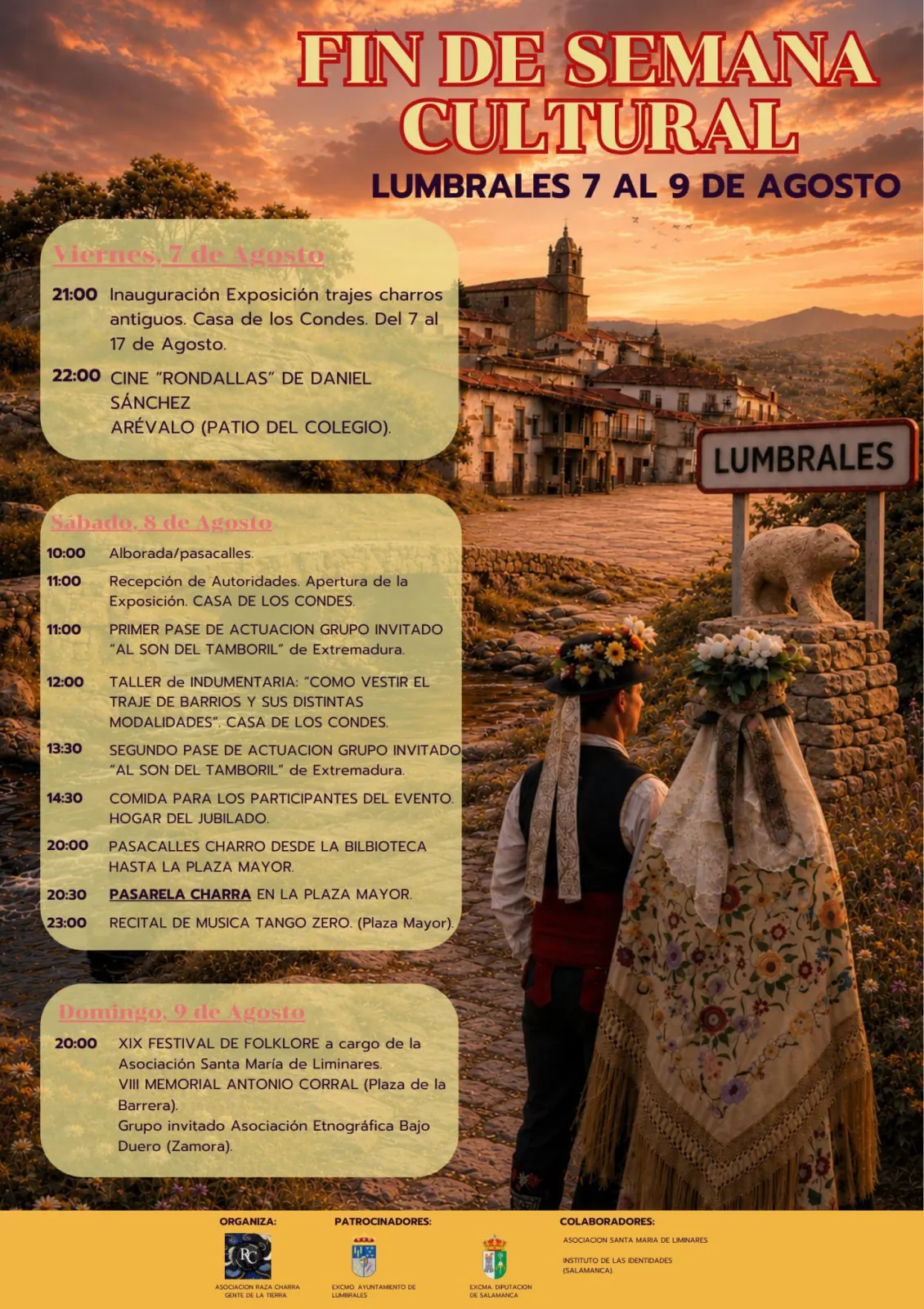 Foto 3 - Noches de Cultura y el XIX Encuentro de Folklore de 'Santa Mar&iacute;a de Liminares' protagonizan el inicio de agosto en Lumbrales
