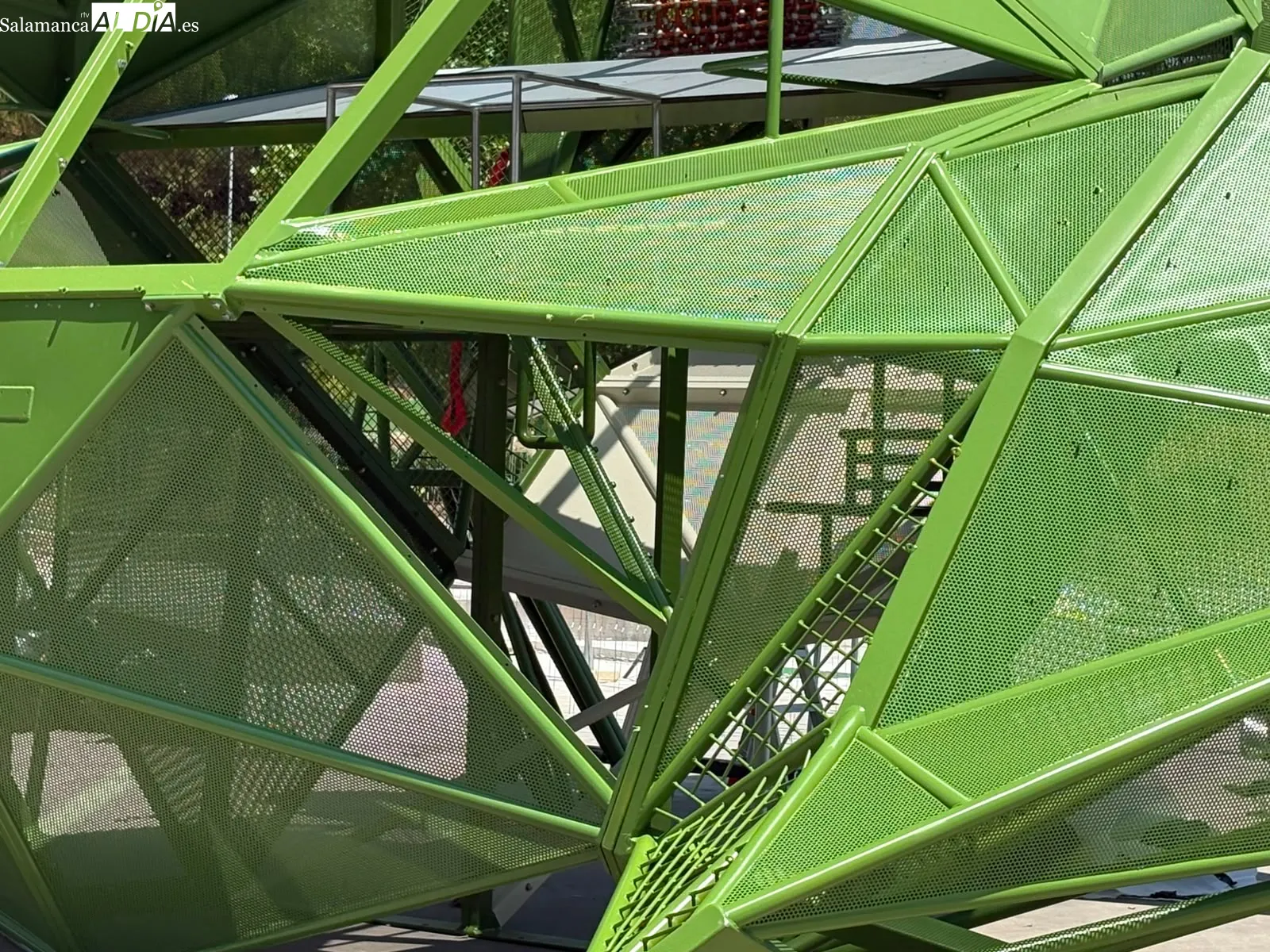 La gran rana del parque de Würzburg comienza a tomar forma | FOTOS: M.G. 
