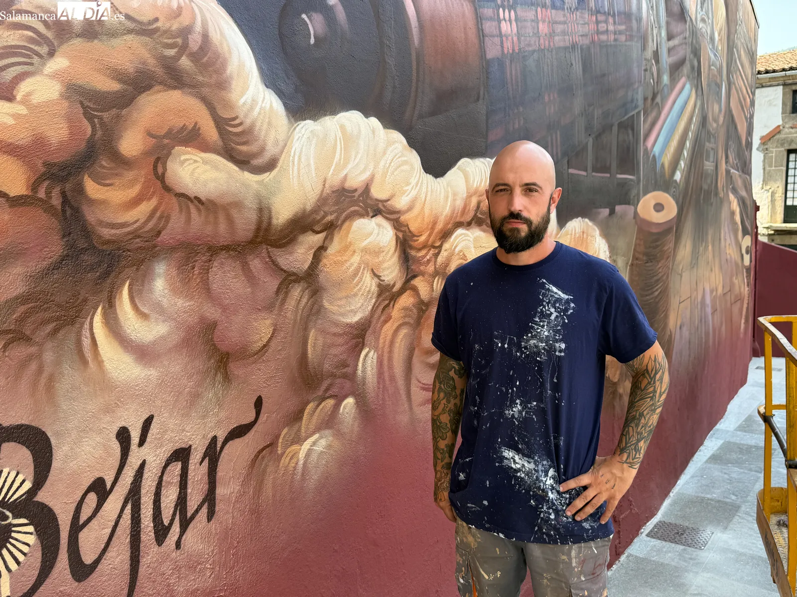 VÍDEO | Mural de Daniel Martín en Béjar une arte e historia