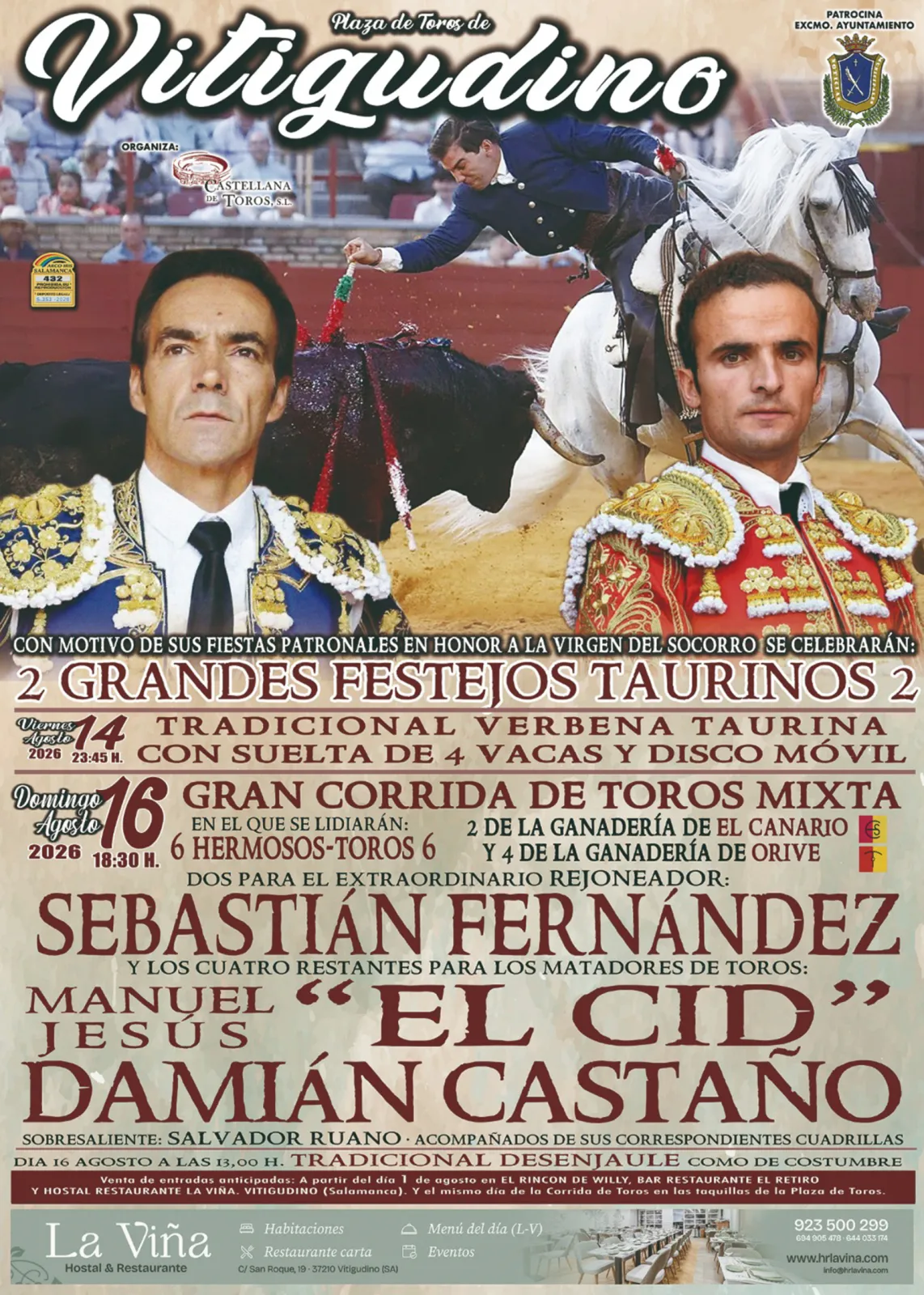 Foto 4 - Vitigudino presenta este viernes los festejos taurinos de las Ferias y Fiestas de la Virgen del Socorro 