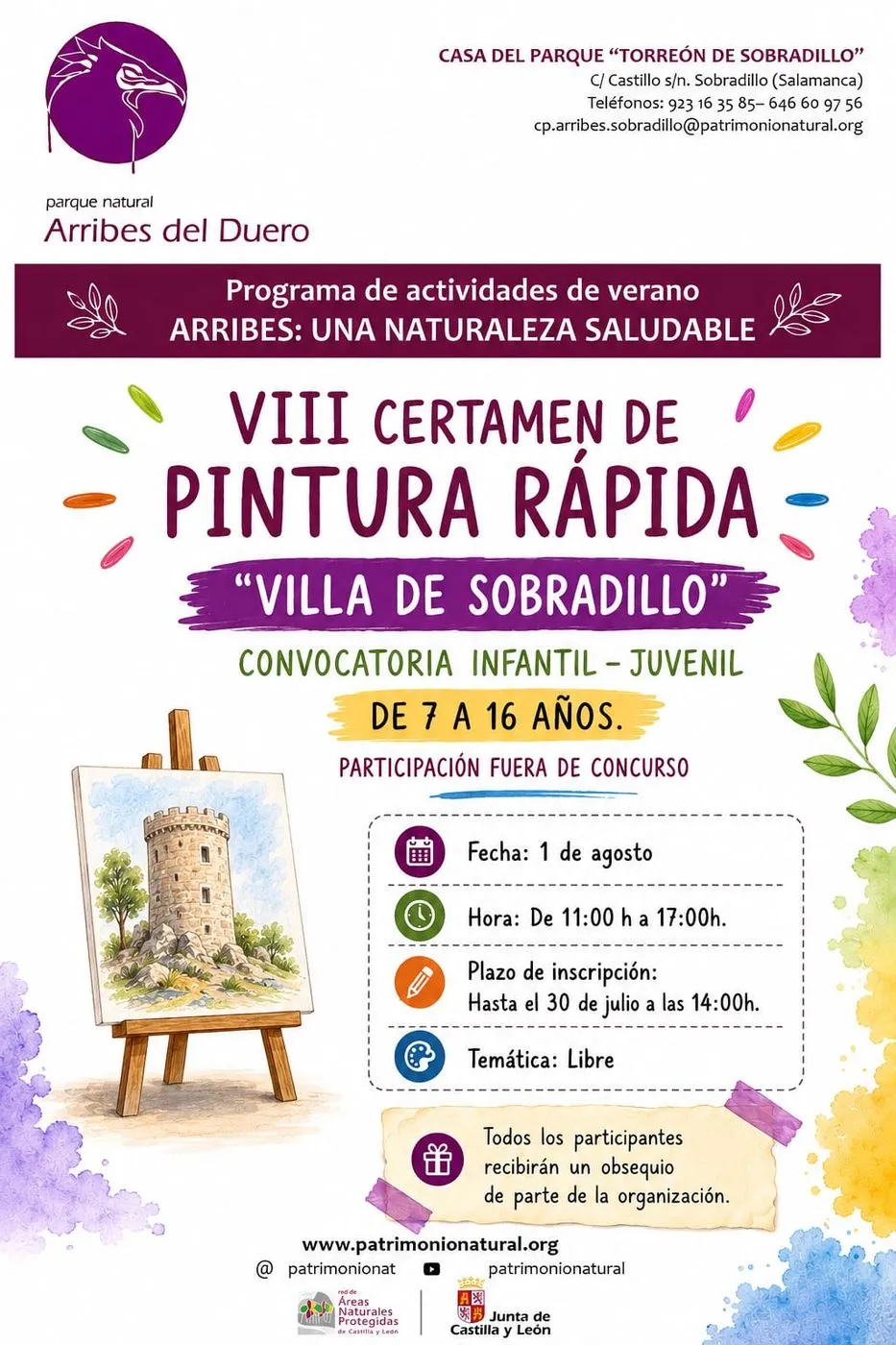 Cartel de concurso de pintura de Sobradillo