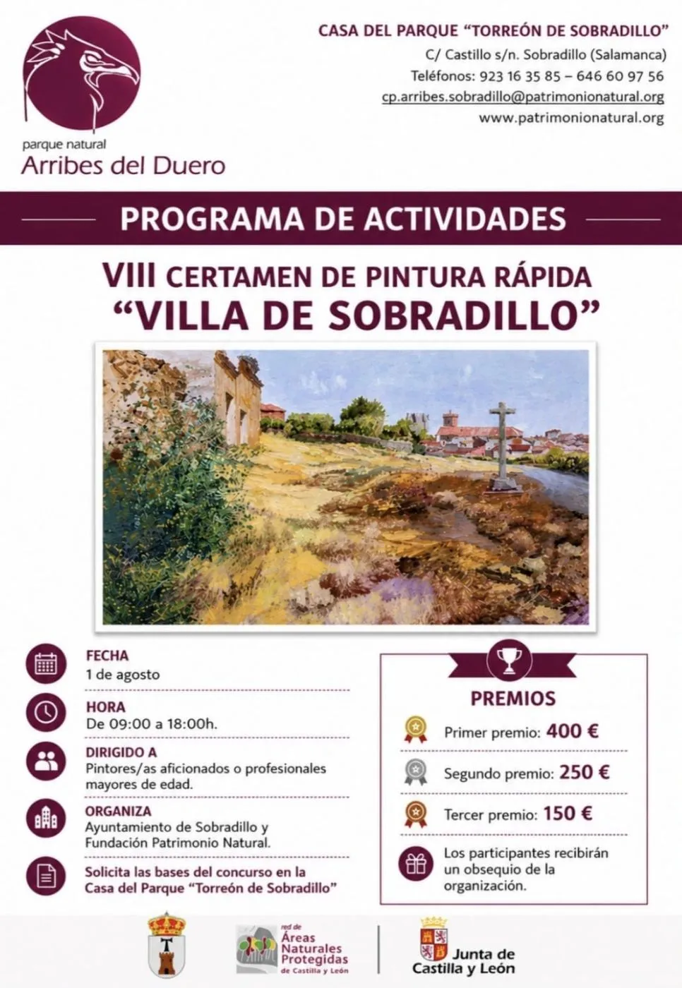 Cartel de concurso de pintura de Sobradillo