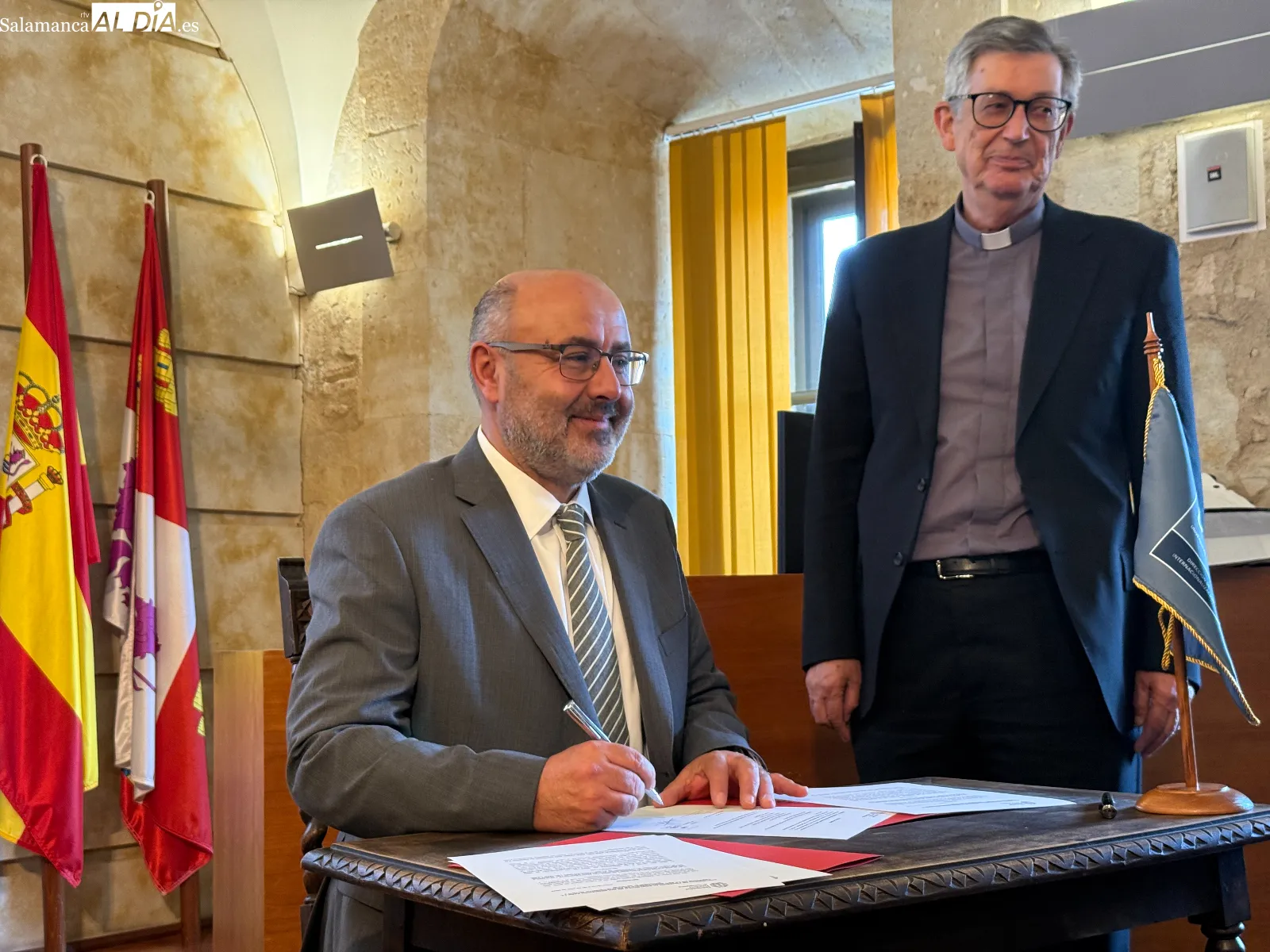 El Aula de Grados de la Universidad Pontificia de Salamanca (UPSA) ha acogido la inauguración de estos dos programas internacionales 