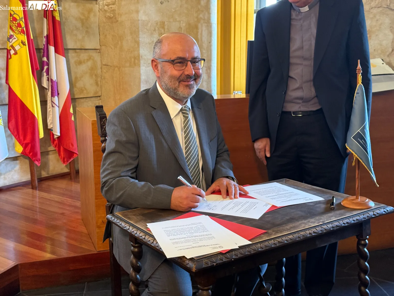 El Aula de Grados de la Universidad Pontificia de Salamanca (UPSA) ha acogido la inauguración de estos dos programas internacionales 
