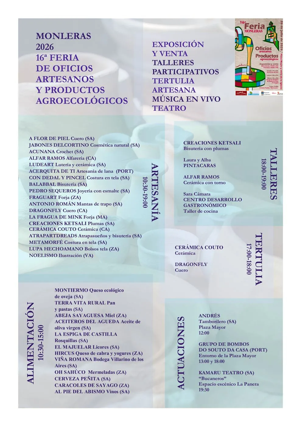 Feria de Oficios Artesanos y Productos Agroecológicos de Monleras 