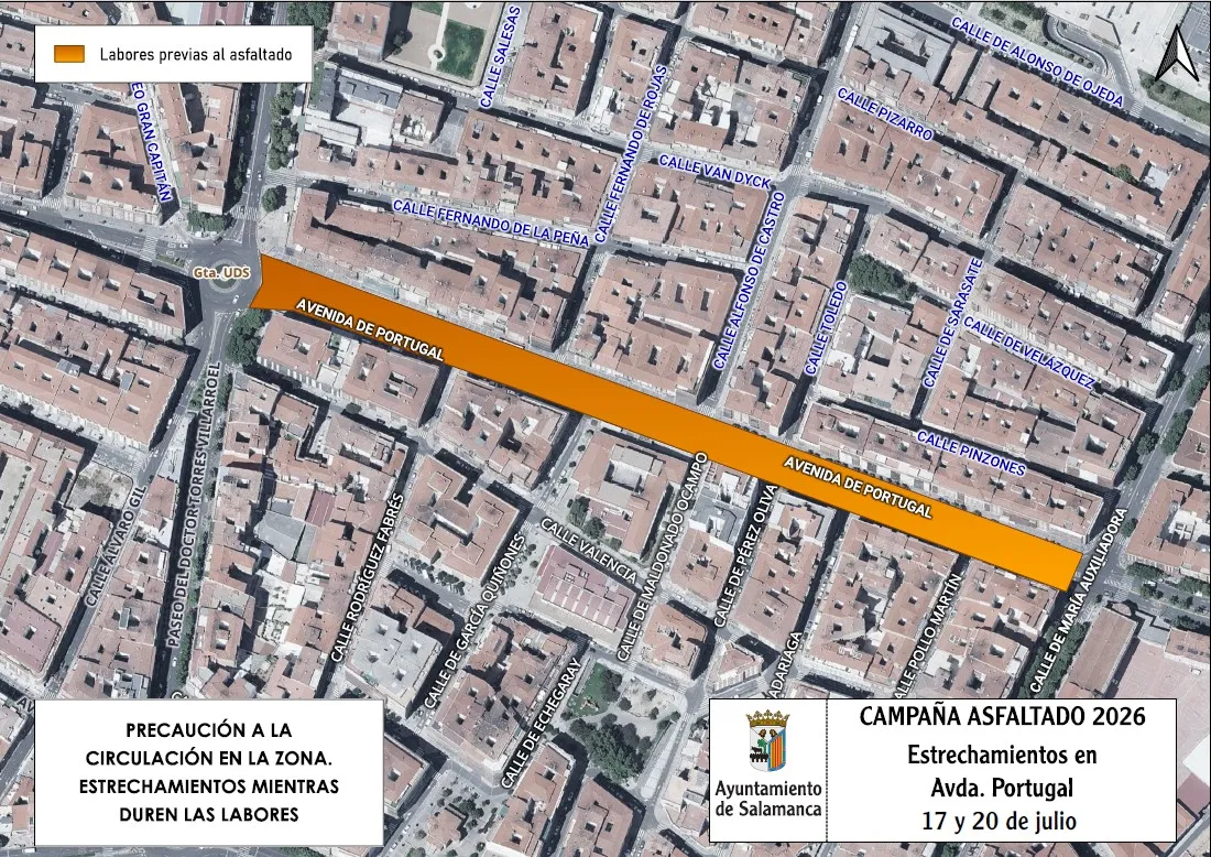 Foto 5 - Desv&iacute;os previstos en la avenida de Portugal y Mar&iacute;a Auxiliadora 