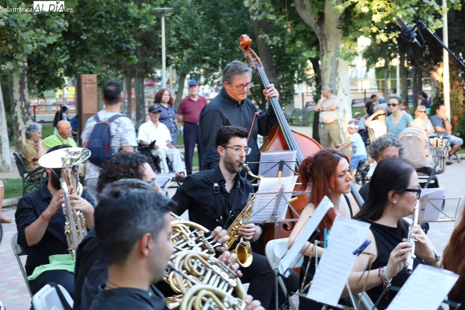 Concierto de la Banda Municipal de Música en Salamanca. Fotos: Miguel González