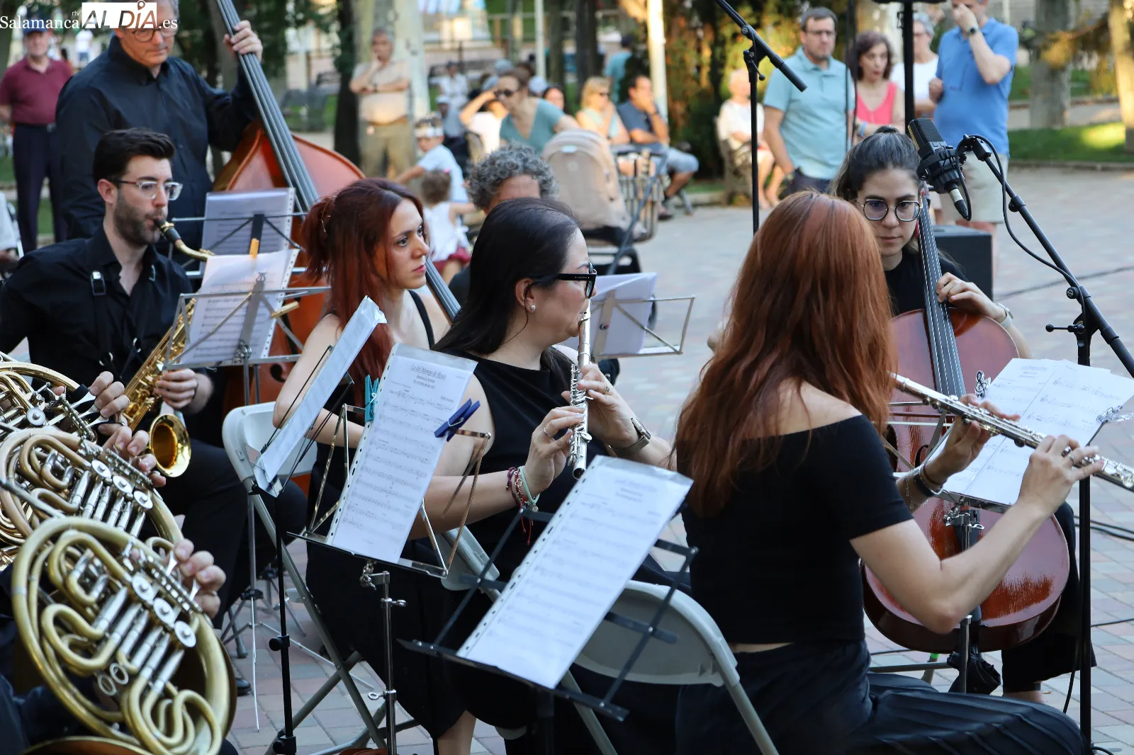 Concierto de la Banda Municipal de Música en Salamanca. Fotos: Miguel González