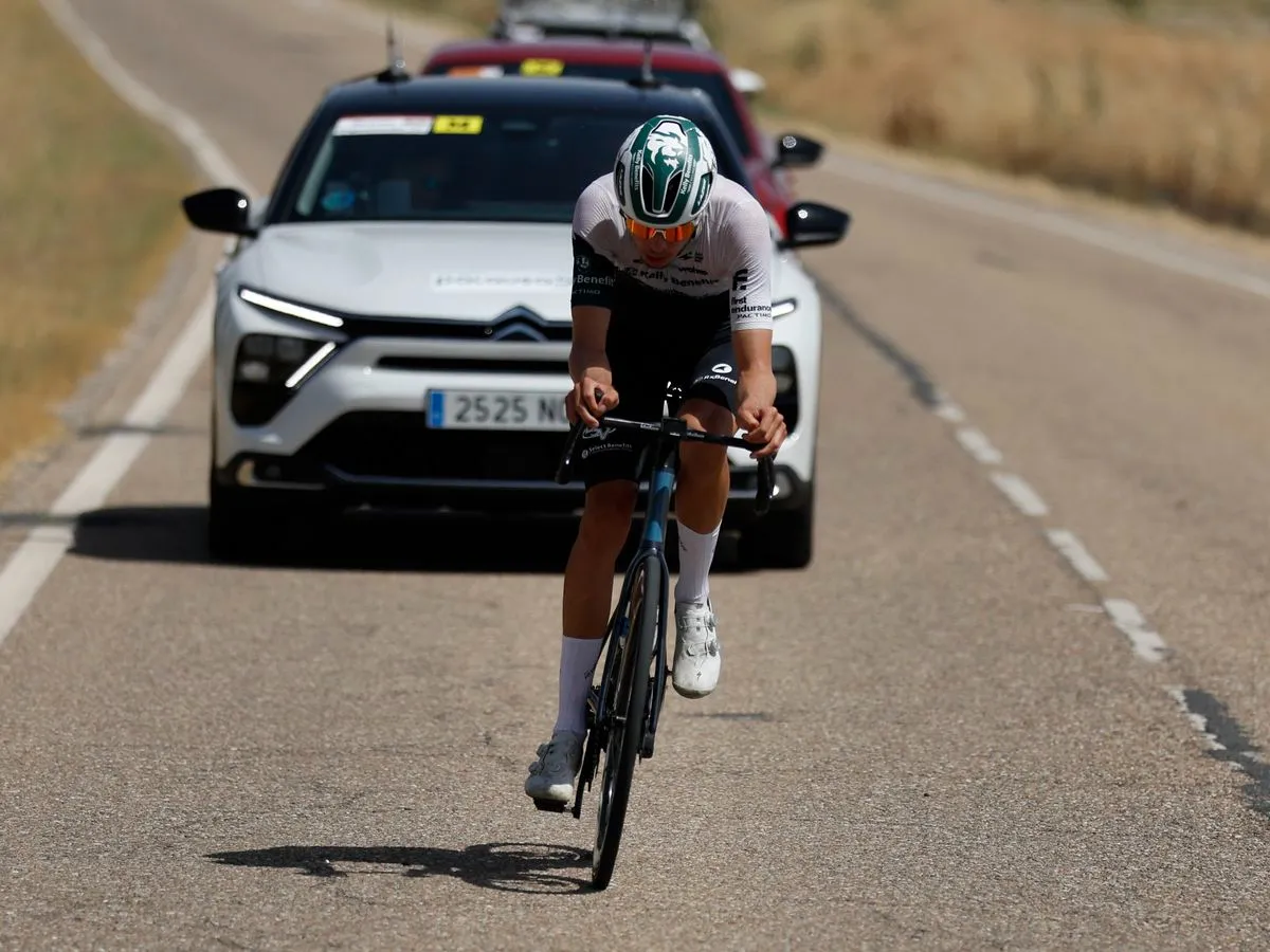 Segunda etapa de la Vuelta a Castilla y León con meta en Cuellar (Segovia). Foto Alberto Guervós