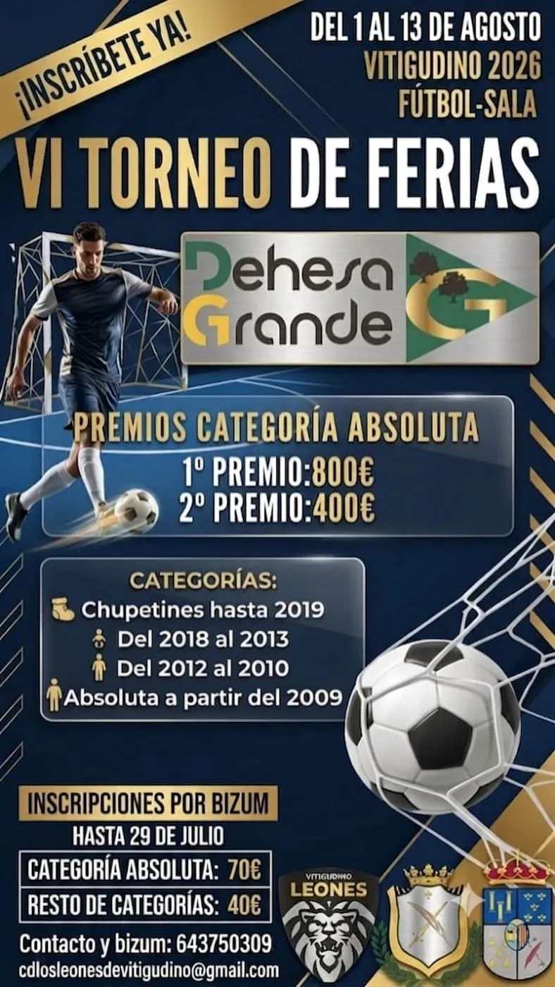 Cartel del VI Torneo de Ferias de Vitigudino