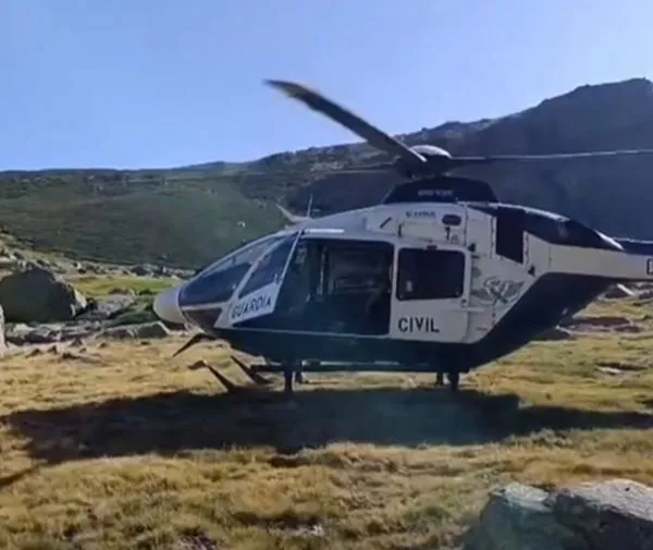 Rescatado en helicóptero un escalador tras sufrir una caída en Hoyamoros