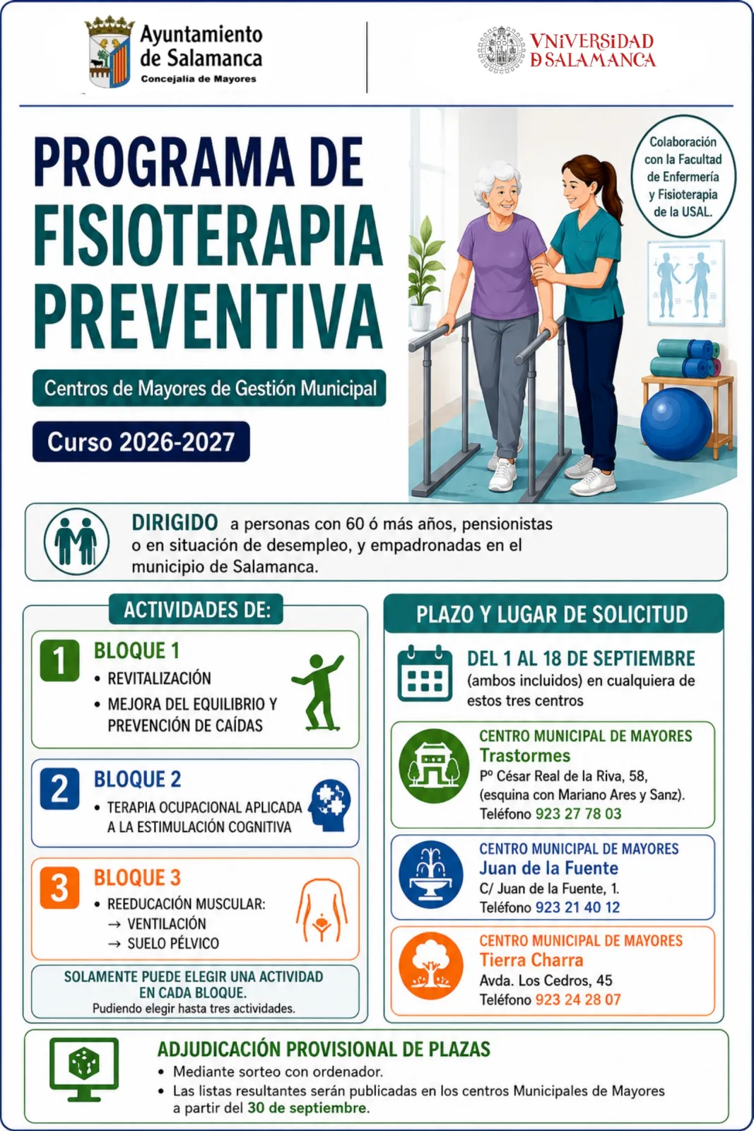 Foto 2 - Esta es la fecha para poder presentar las solicitudes del programa de fisioterapia para mayores en Salamanca 