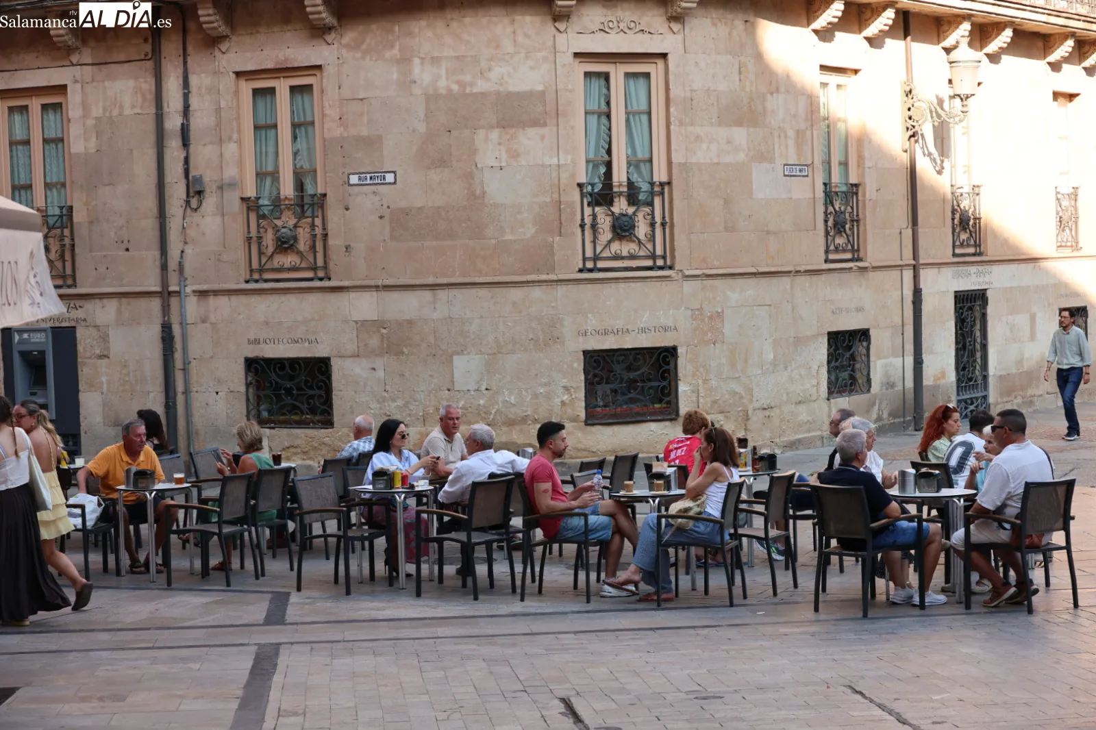 Ambiente en Salamanca este primer día de agosto. Fotos: David Sañudo