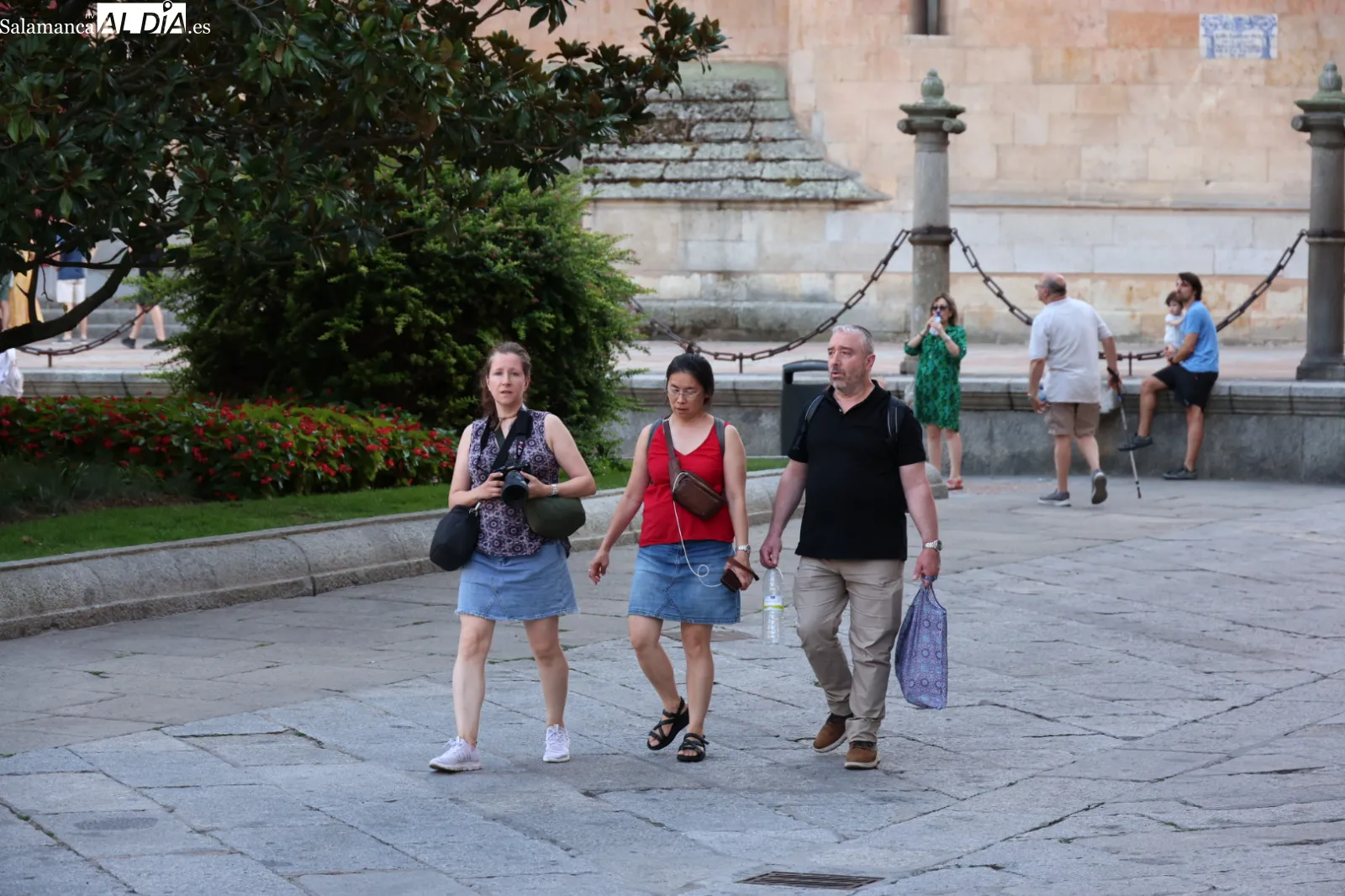 Ambiente en Salamanca este primer día de agosto. Fotos: David Sañudo