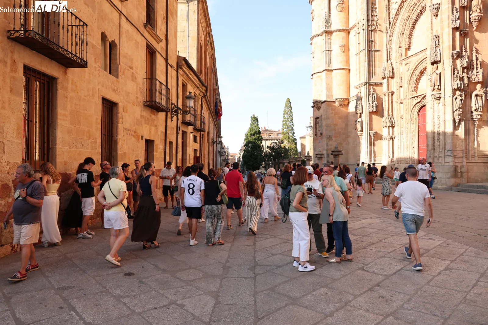 Ambiente en Salamanca este primer día de agosto. Fotos: David Sañudo