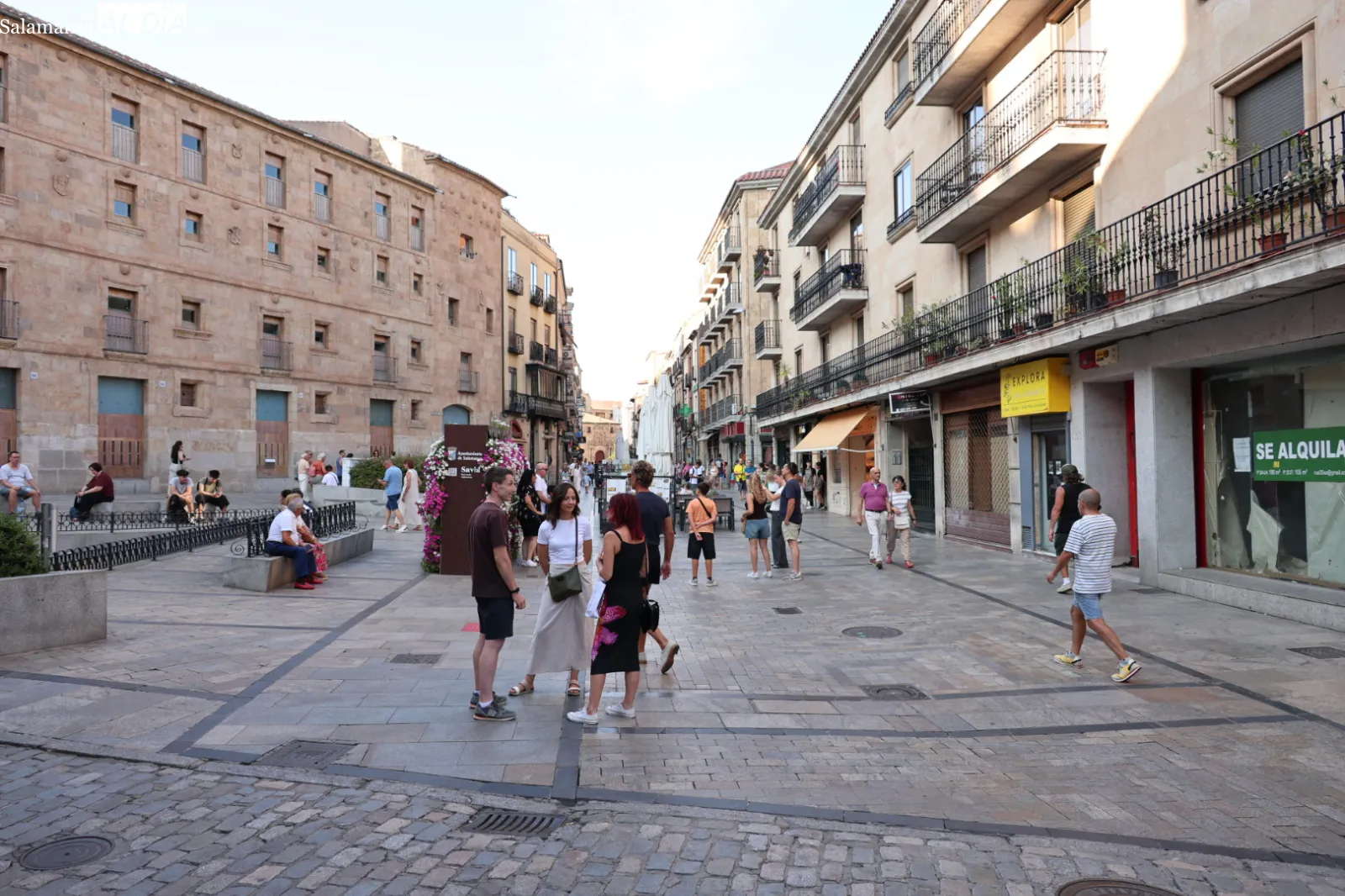 Ambiente en Salamanca este primer día de agosto. Fotos: David Sañudo