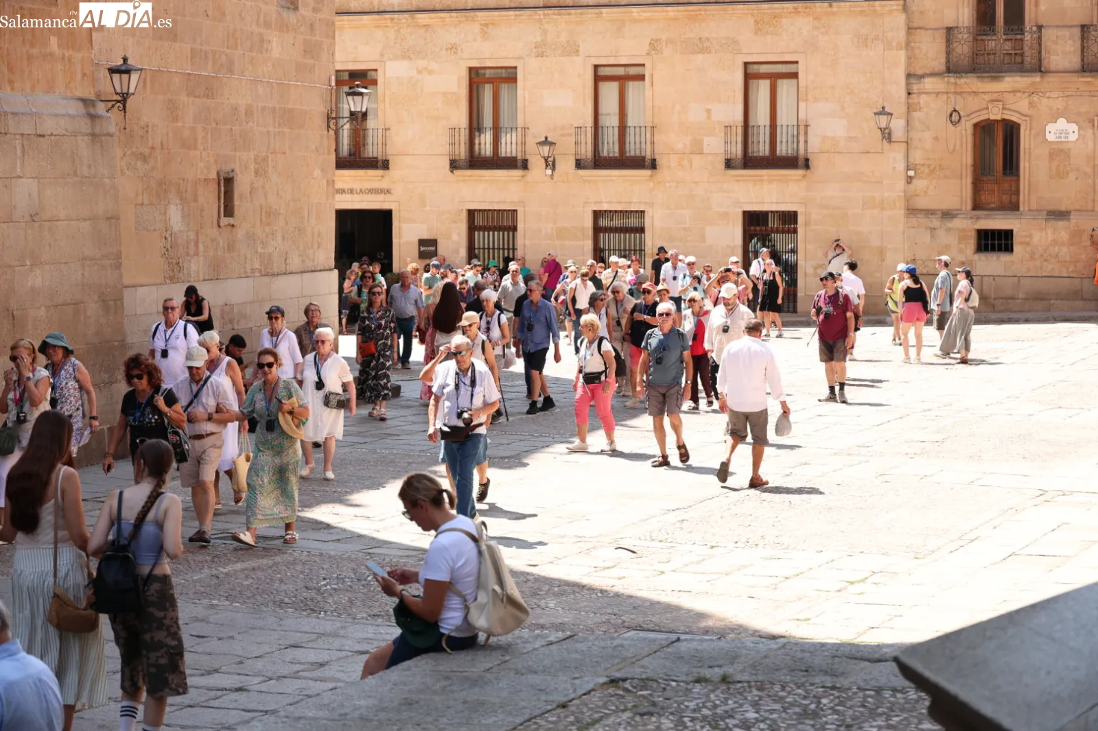 Ambiente en el centro de Salamanca este domingo. Fotos: David Sañudo 