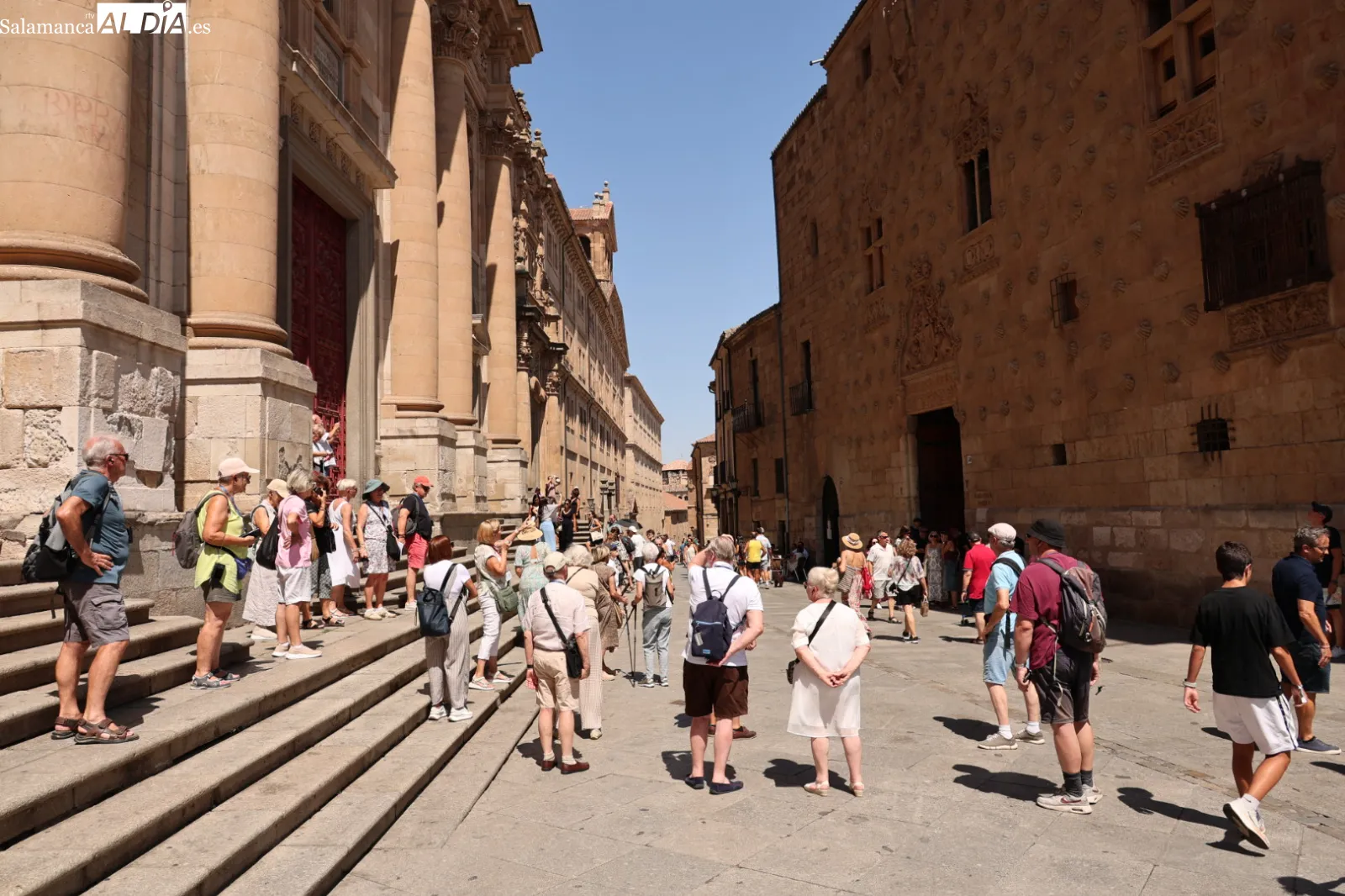 Ambiente en el centro de Salamanca este domingo. Fotos: David Sañudo 